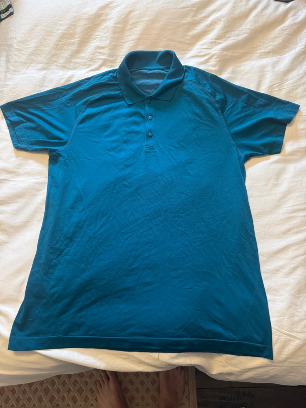 lululemon athletica Teal Short-Sleeve Tech Polo